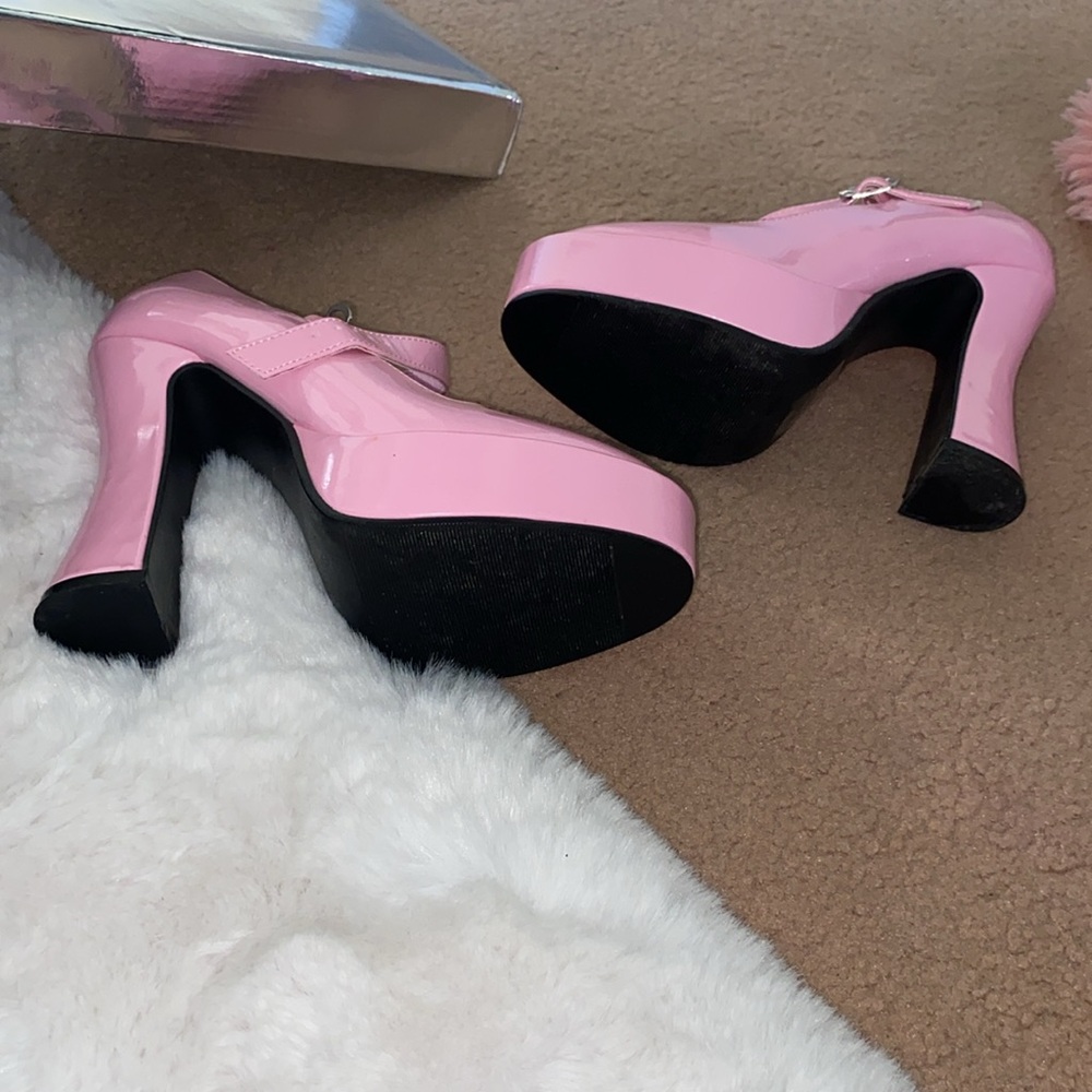 Pink Platform Heels - Picture 7 of 8